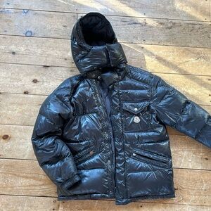 Moncler Shiny Black Puffer Jacket